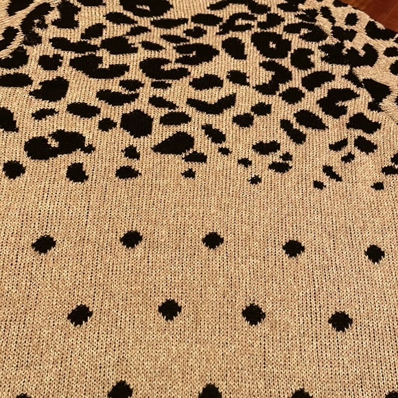 JOHN JENN SPOTTED V NECK SWEATER - Picture 12 of 12